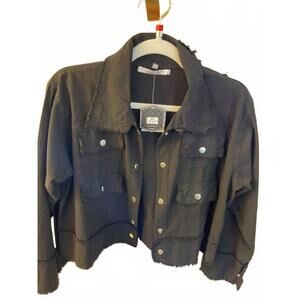 NEW GIOCAM women's skull jacket in black